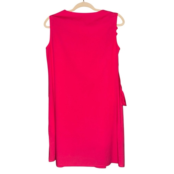 VINEYARD VINES 144th Kentucky Derby Hot Pink Cotton Side Ruffle Sheath Dress XS - Picture 10 of 13